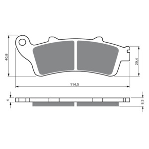 GF178 Front Brake Pads