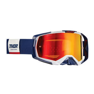 Mx Goggles: GOGGLES S26 THOR MX ACTIVATE NAVY/WHITE