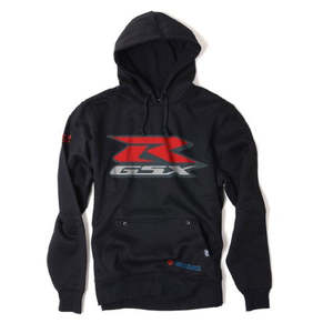 Casual Wear: Suzuki GSX-R Hooded Sweatshirt – Black (XXL)