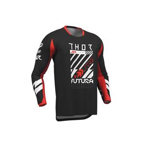 Motocross Jerseys: THOR YOUTH JERSEY LAUNCHMODE FUTURA BLACK/RED