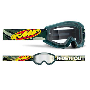 FMF POWERCORE Goggle Assault Camo - Clear Lens