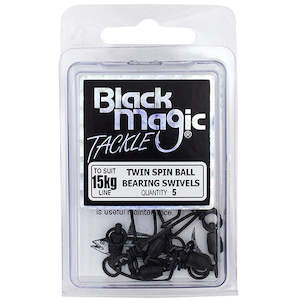 Bait And Tackle: BLACK MAGIC TWIN SPIN BALL BEARING SNAP SWIVELS