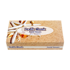 Products: Pacific Classic 2-Ply Facial Tissue (CF100 EACH) - Aotea Hygiene