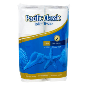 Pacific Classic Toilet Roll 2-Ply 200 Sheets - Aotea Hygiene