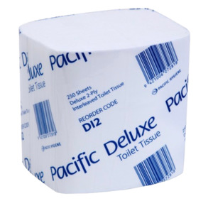 Pacific Deluxe Interleaved Tissue 2-Ply 250 Sheets - Aotea Hygiene
