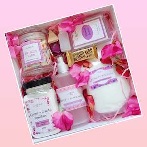 Products: Happy Birthday Giftbox (add a customized note at checkout)