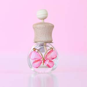Pink Butterfly Clip Car Diffuser