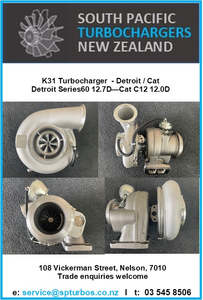 Industrial Turbochargers: Detroit Series 60 12.7D / Cat C12 12.0D - K31 Wastegated Turbo