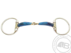 Fixed Ring Snaffle: Bombers Ultra Comfy Lock Up Eggbutt