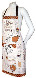 Aprons: Apron Coffee Kiwis Design