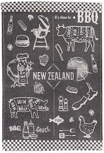 Tea Towels: NZ BBQ Jacquard Tea Towel