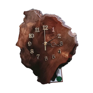 Wood Carvings: Kauri Wall Clock - #V50
