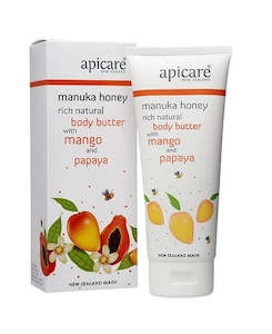 Manuka Honey: Apicare Mango & Papaya Rich Natural Body Butter 200g