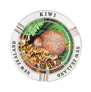 Bargains: Metal Ashtray - Kiwi - 13cm