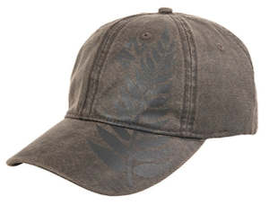 Adults Headware: Adults NZ Black Fern Brown Cap