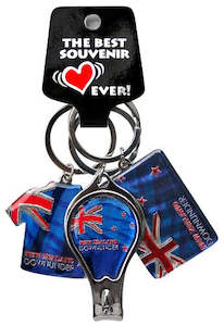 Keyrings 1: 3 Pack NZ Flag Keyrings
