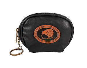 Bags Wallets: NZ Kiwi Coin Purse Black - #110