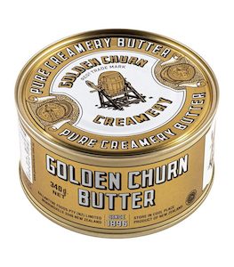 Food: Golden Churn New Zealand Tinned Butter 340g