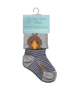 Infants Kiwi Merino Cuff Socks - NZ Made
