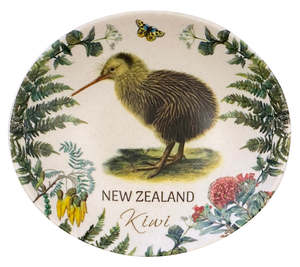 Tea Bag Holder Bowls Trays: Bamboo Oval Dish - Vintage Kiwi