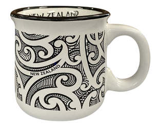 Everything Tattoo: Camping Espresso Mug - NZ Maori Tattoo Design