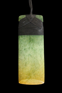 Alex Sands Pounamu Carvings: NZ Marsden Pounamu Toki - 125mm - Alex Sands #203
