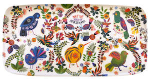 Bamboo Tray - Retro Birds