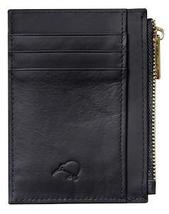 Black Leather Purse With Card Holder