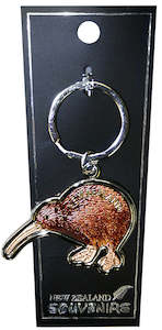 Kiwi Foil Metal Keyring