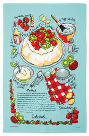 Pavlova Recipe Tea Towel