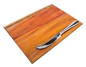 Art Decor: Rimu Cheese Board with Knife - Small or Medium