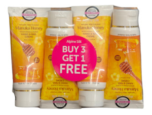 Manuka Honey: Alpine Silk Manuka Honey Hand And Nail Cream 85ml - 4PK Deal
