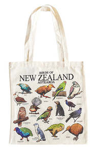 Birds Of NZ Cotton Tote Bag