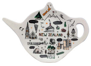 Bamboo Tea Bag Holder - Sketch White