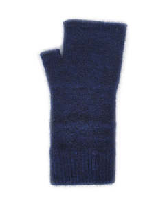Lothlorian Possum & Merino Plain Fingerless Mitten, Midnight