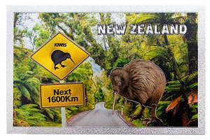 Magnets 1: Foil Magnet - Kiwis Next 1600km