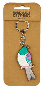 Kereru Wooden Keyring