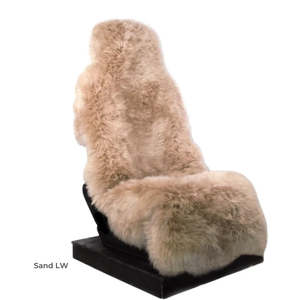 Nz Made: Sheepskin Car Seat Cover - Sand - NZ Made