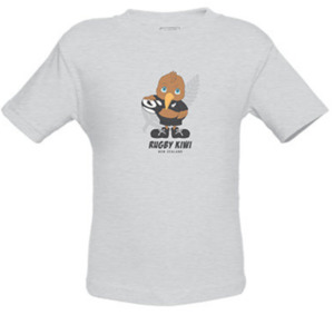Childrens T Shirts: Rugby Kiwi Kids T-Shirt - Sizes 2-10yrs