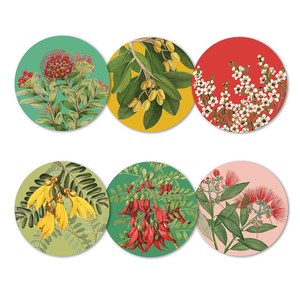 NZ Native Botanicals Coasters Set of 6