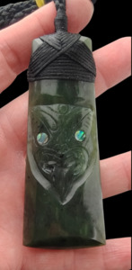 NZ Greenstone Toki Mask - 80mm #90A
