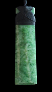 NZ Greenstone Long Toki 132mm #04-B