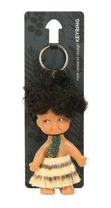 Maori Warrior Doll Keyring 10cm #56S