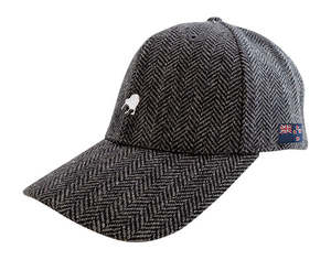Adults Kiwi Tweed Herringbone Cap