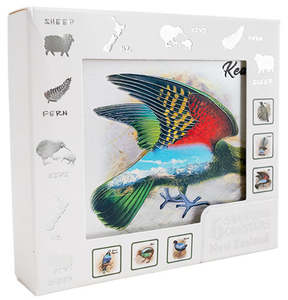 6 Pack NZ Scenic Birds Foil Coaster Set