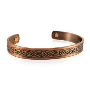 Copper Bracelet - Kowhaiwhai Design #022