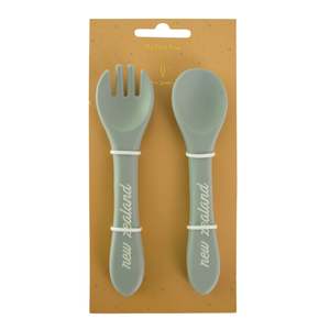 NZ Baby Spoon Set - Grey