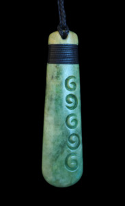 NZ Greenstone Roimata Drop - 94mm - Ewan Parker - #133