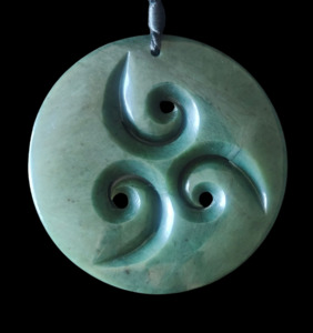 NZ Greenstone 3 Koru 72mm #59