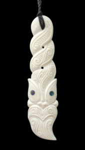 Bone Triple Twist Mask Carving - #10
